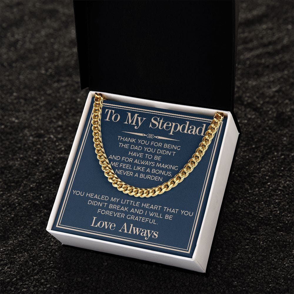 Stepdad Cuban Link Chain - Dazora Jewels  - Dazora Jewels 