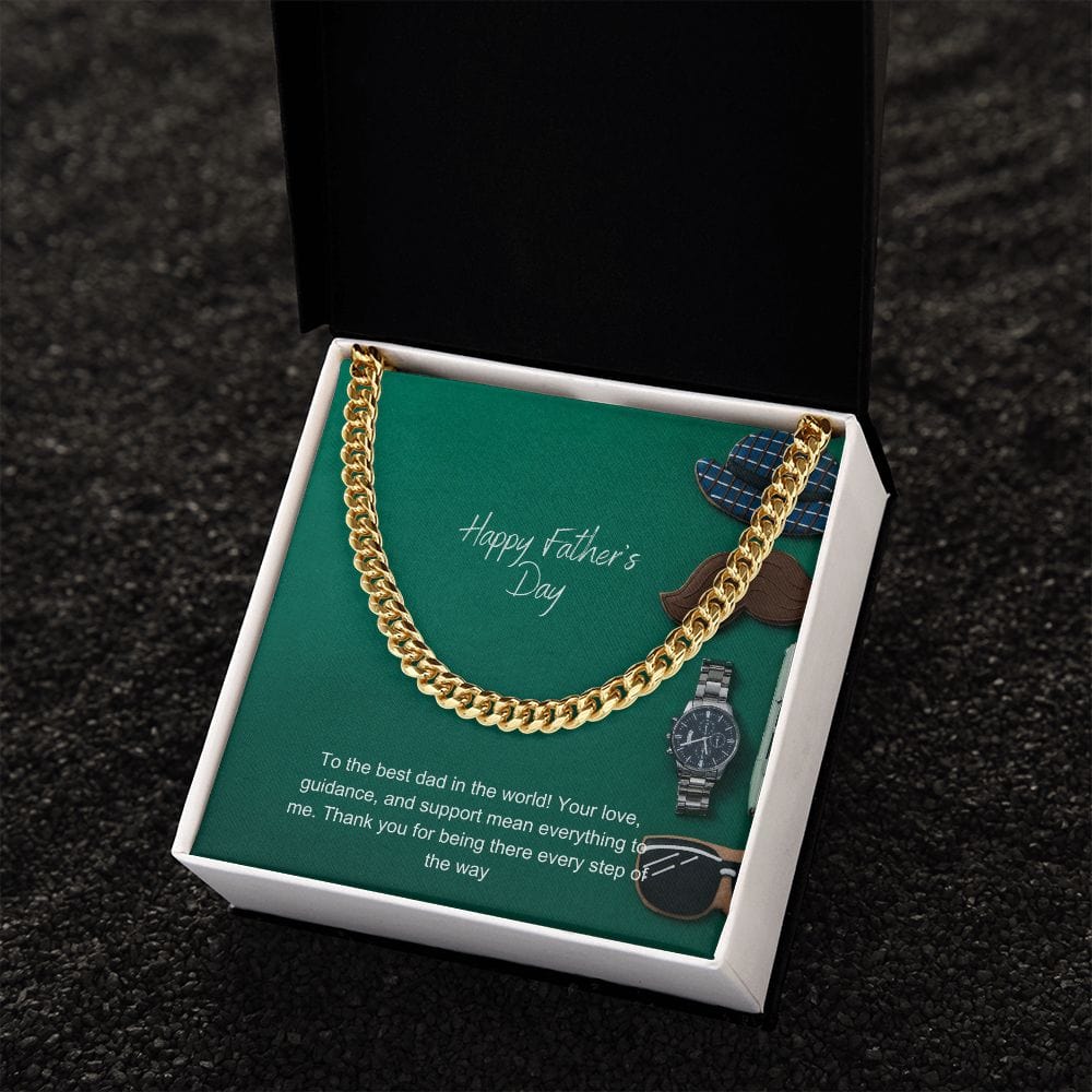 Father's Day Cuban Link Chain - Dazora Jewels  - Dazora Jewels 