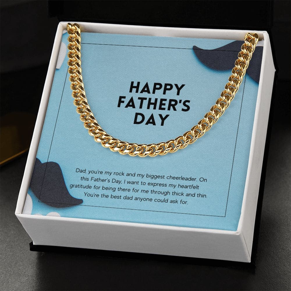 Father's Day Cuban Link Chain - Dazora Jewels  - Dazora Jewels 