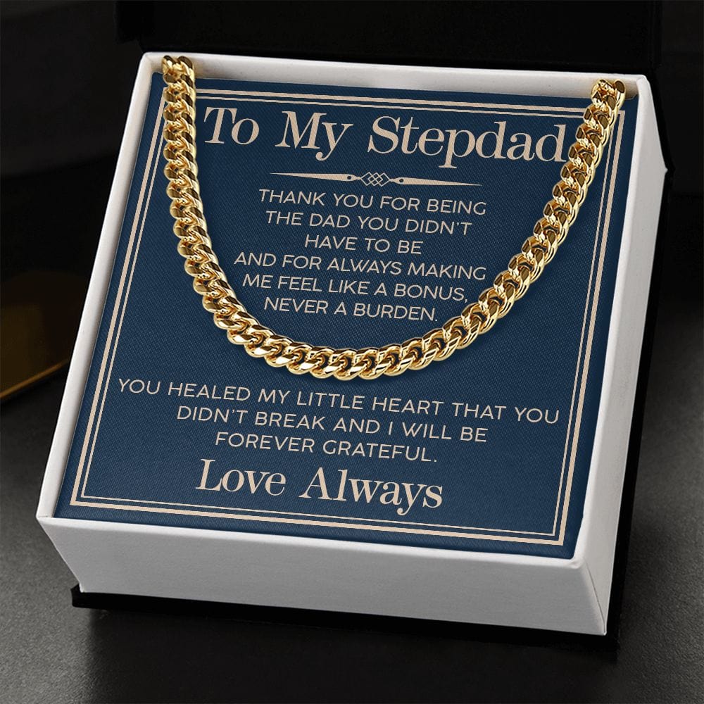 Stepdad Cuban Link Chain - Dazora Jewels  - Dazora Jewels 