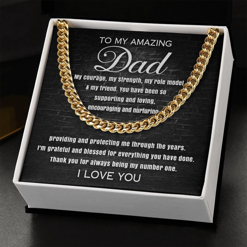 Dad Cuban Link Chain - Dazora Jewels  - Dazora Jewels 