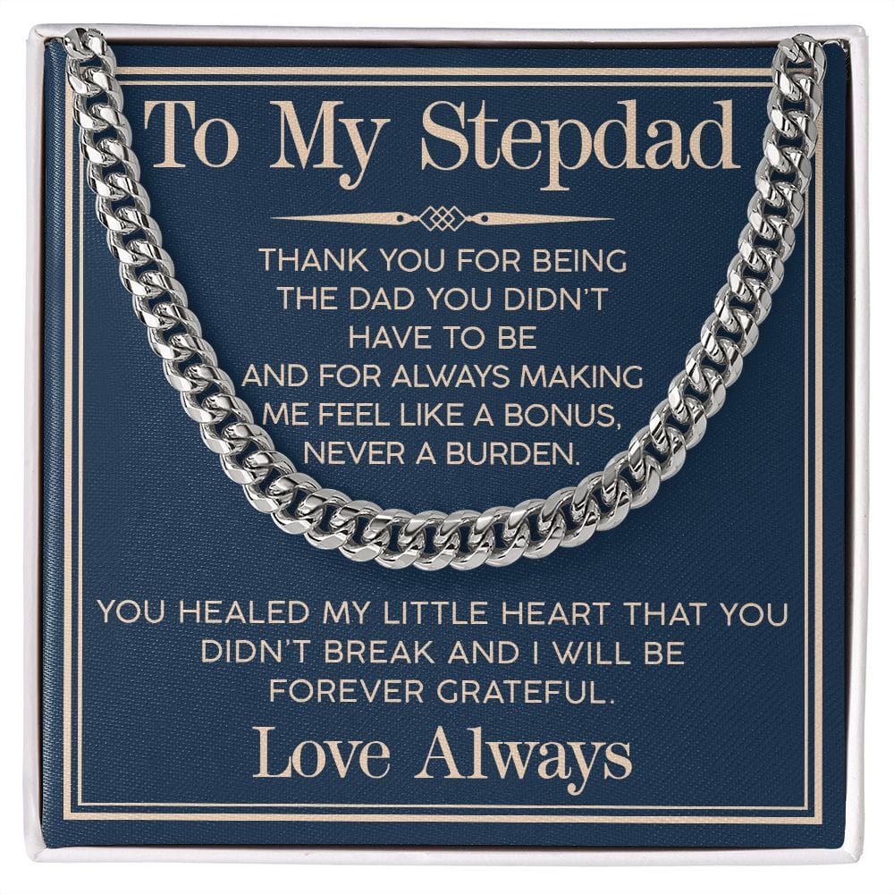 Stepdad Cuban Link Chain - Dazora Jewels  - Dazora Jewels 