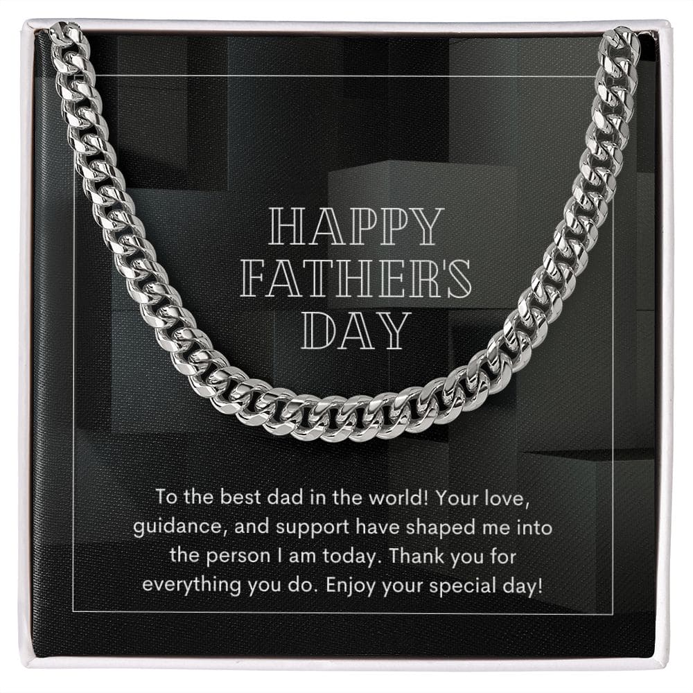 Father's Day Cuban Link Chain - Dazora Jewels  - Dazora Jewels 