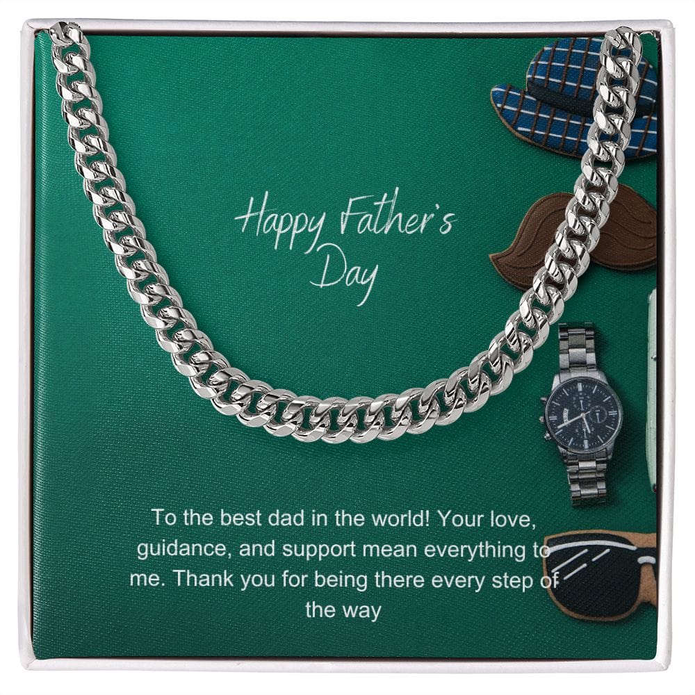 Father's Day Cuban Link Chain - Dazora Jewels  - Dazora Jewels 