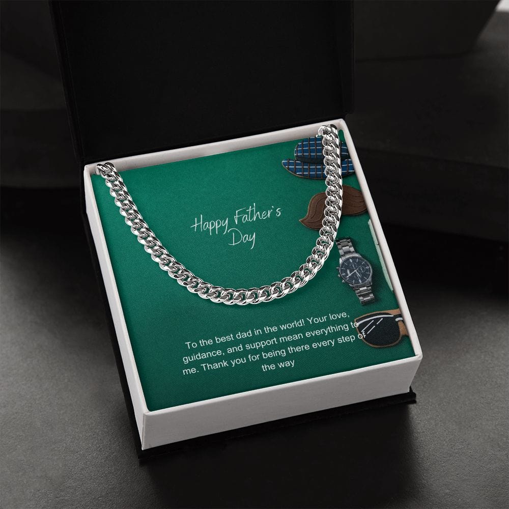 Father's Day Cuban Link Chain - Dazora Jewels  - Dazora Jewels 