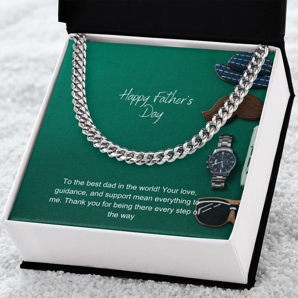 Father's Day Cuban Link Chain - Dazora Jewels  - Dazora Jewels 