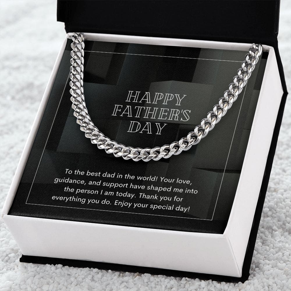 Father's Day Cuban Link Chain - Dazora Jewels  - Dazora Jewels 