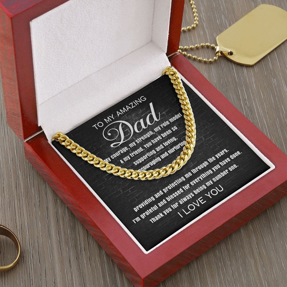 Dad Cuban Link Chain - Dazora Jewels  - Dazora Jewels 