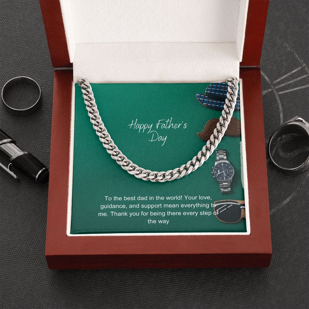 Father's Day Cuban Link Chain - Dazora Jewels  - Dazora Jewels 