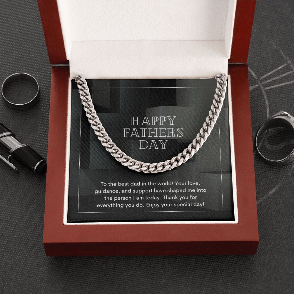 Father's Day Cuban Link Chain - Dazora Jewels  - Dazora Jewels 