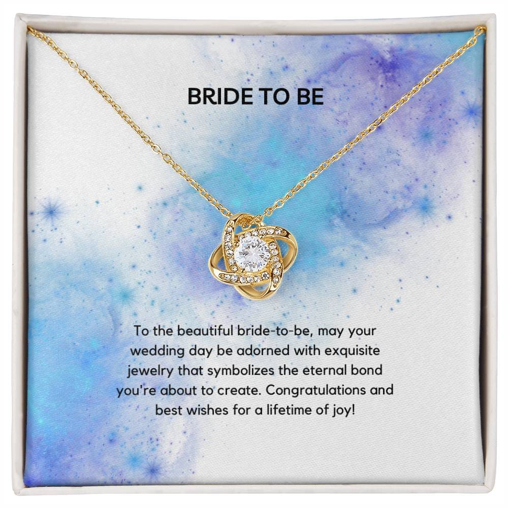 Bride To Be Love Knot Necklace - Dazora Jewels  - Dazora Jewels 