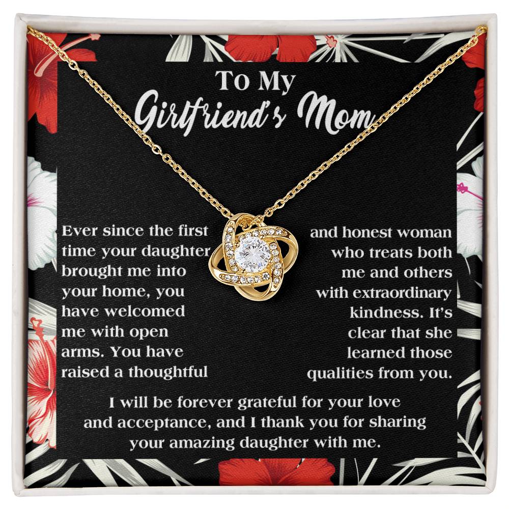 To My Girlfriend's Mom - Forever Grateful Necklace