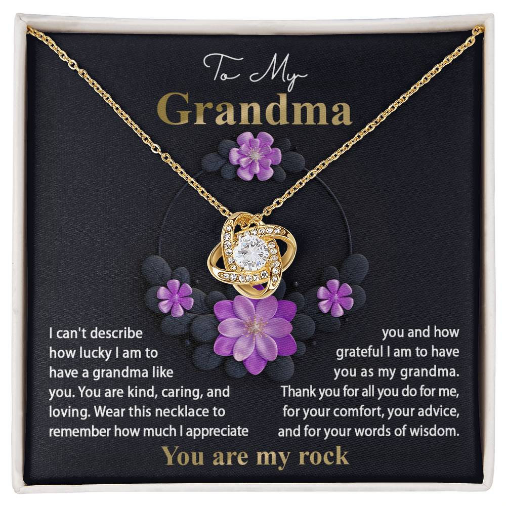 To My Grandma - Words Of Wisdom Necklace