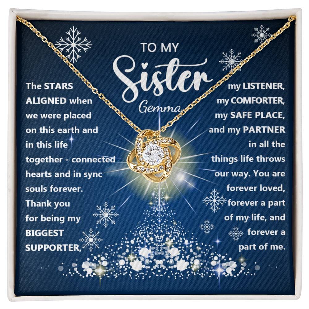 To My Sister - The Stars Align Necklace