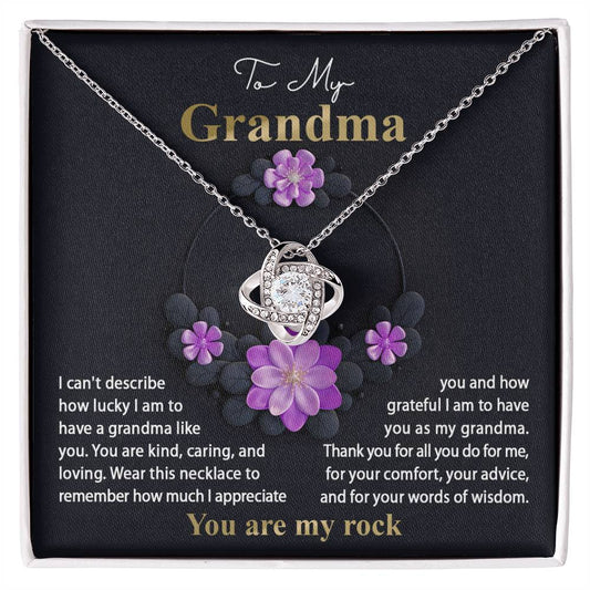 To My Grandma - Words Of Wisdom Necklace