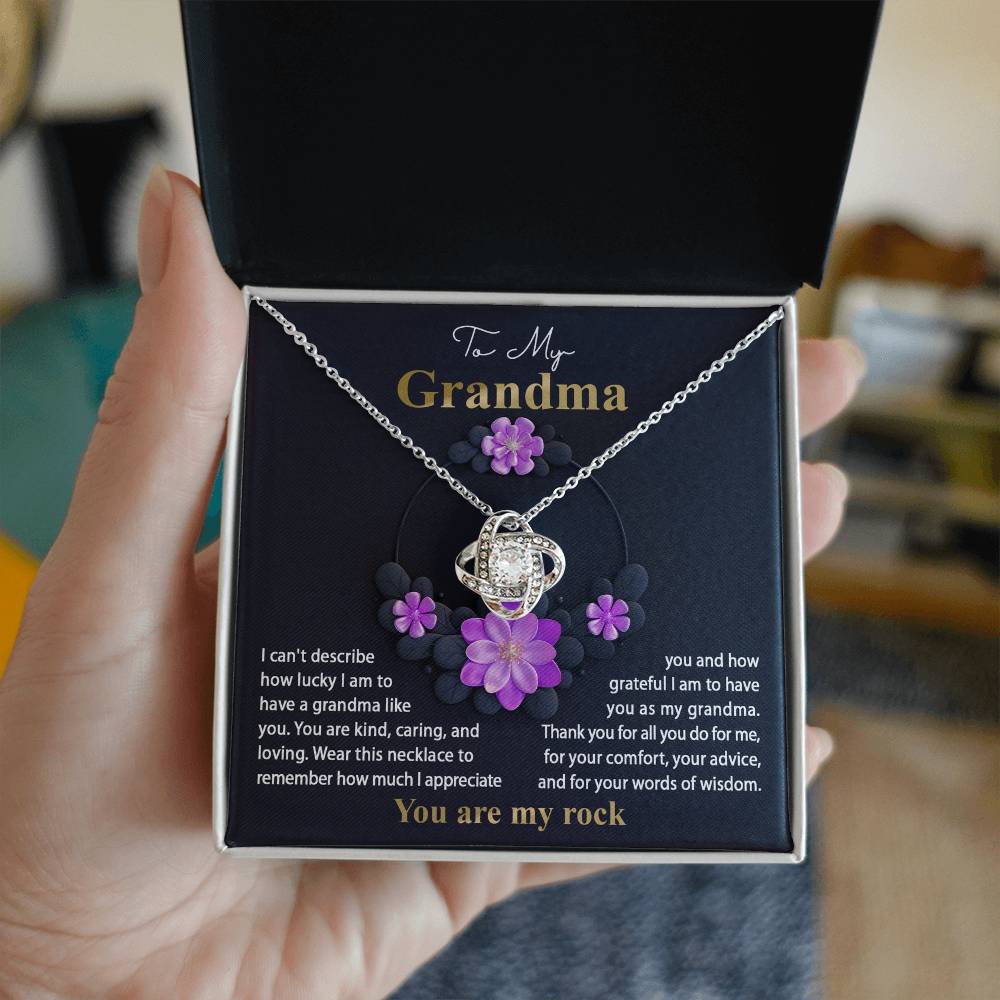 To My Grandma - Words Of Wisdom Necklace