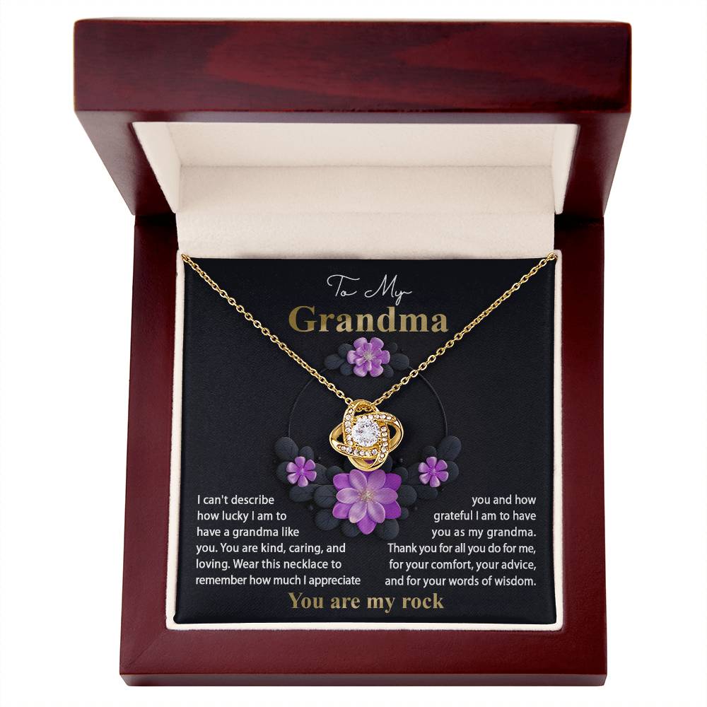 To My Grandma - Words Of Wisdom Necklace