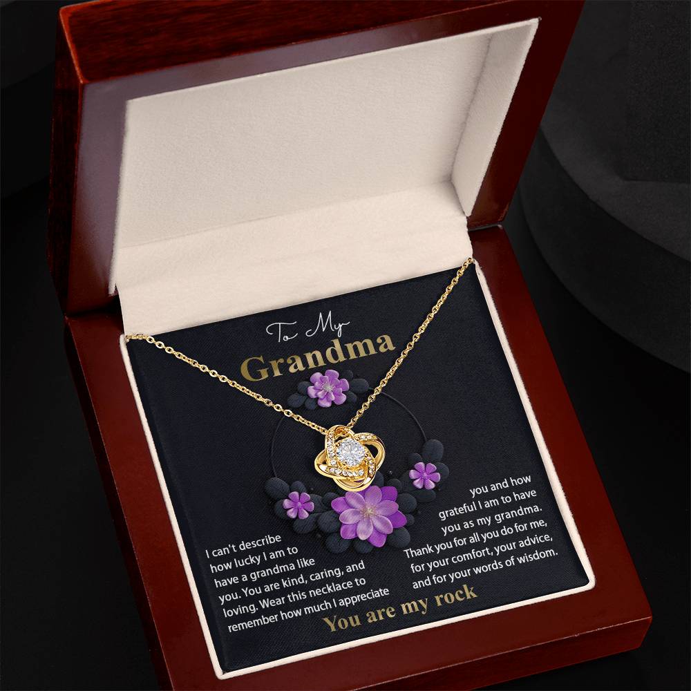 To My Grandma - Words Of Wisdom Necklace