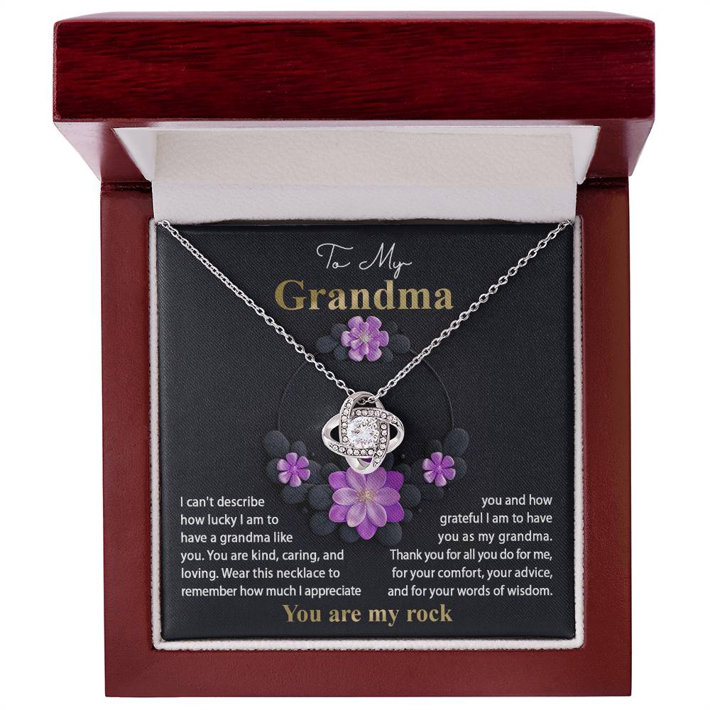 To My Grandma - Words Of Wisdom Necklace