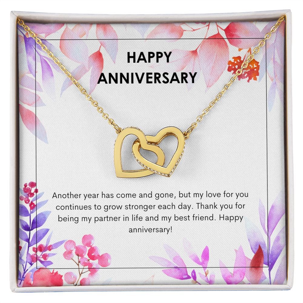 Happy Anniversary Hearts Necklace - Dazora Jewels  - Dazora Jewels 