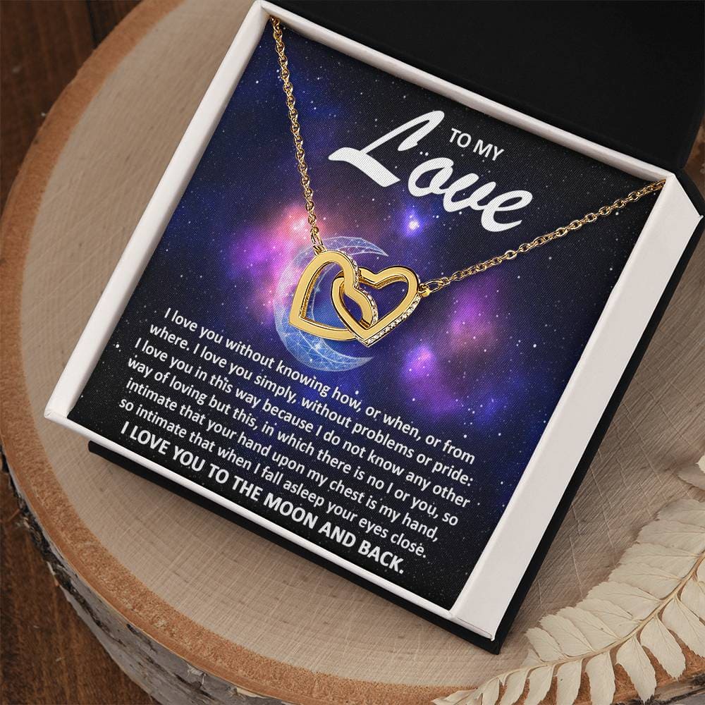 To My Love - Interlocking Hearts Necklace