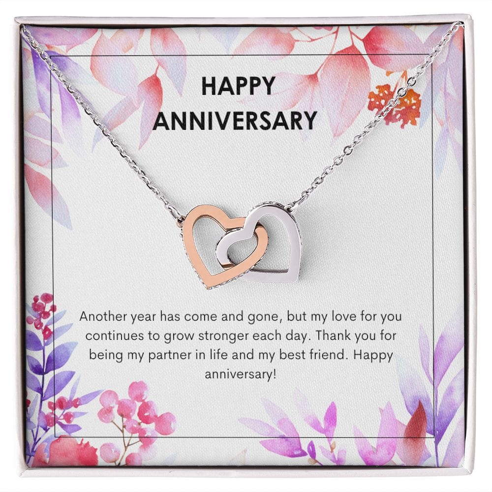 Happy Anniversary Hearts Necklace - Dazora Jewels  - Dazora Jewels 