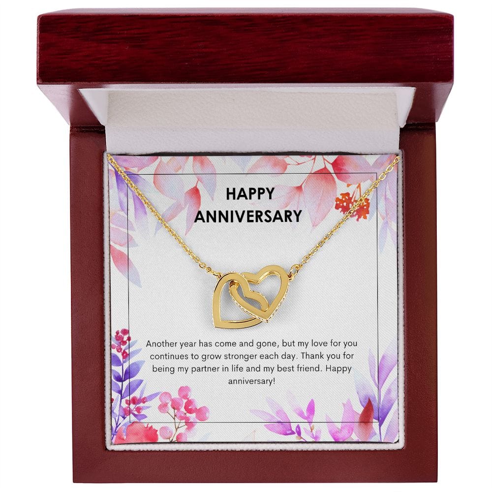 Happy Anniversary Hearts Necklace - Dazora Jewels  - Dazora Jewels 