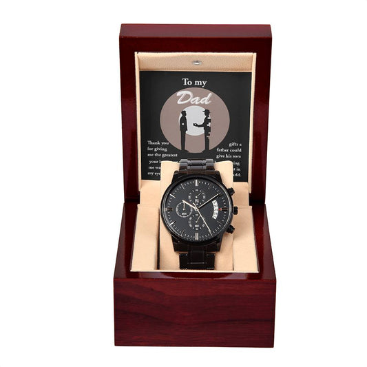 Dad - The Greatest Gifts - Metal Chronograph Watch