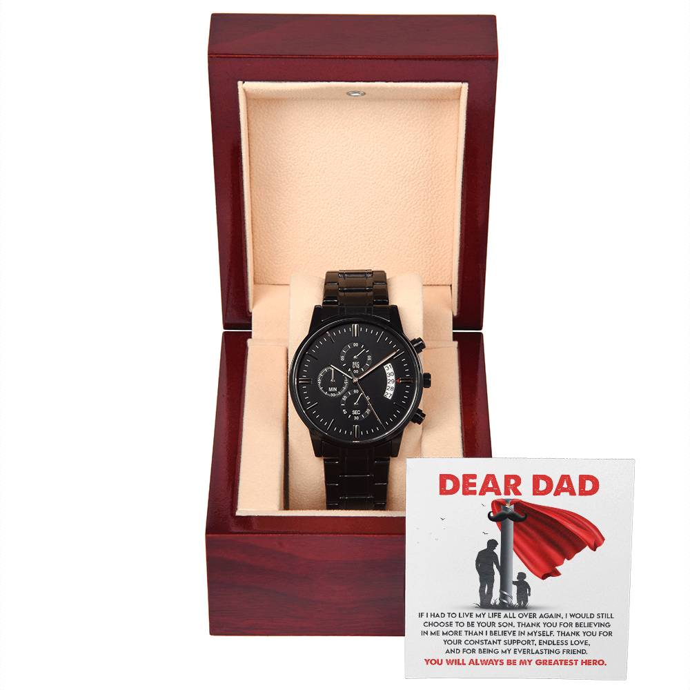 Dad - My Greatest Hero Chronograph Watch