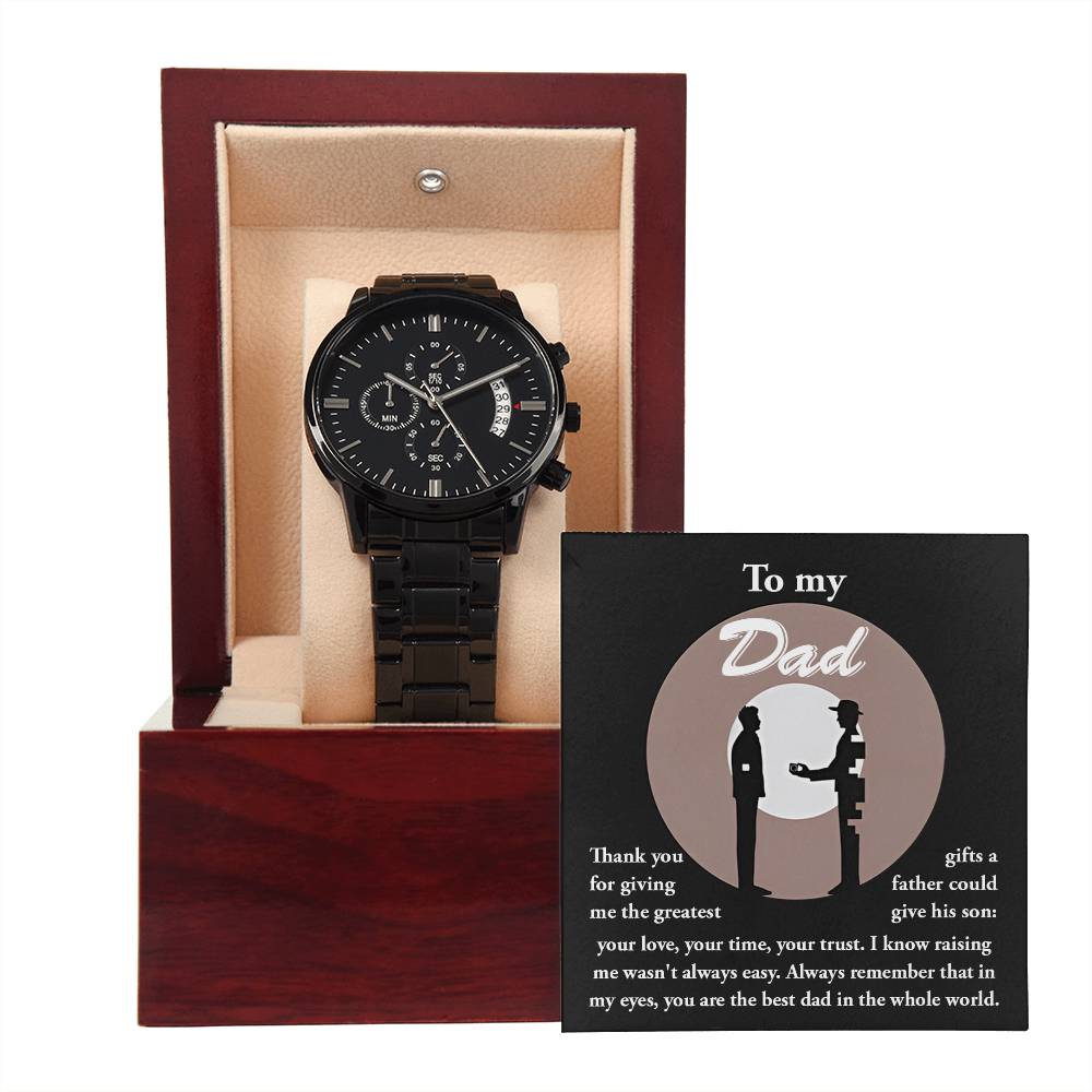 Dad - The Greatest Gifts - Metal Chronograph Watch