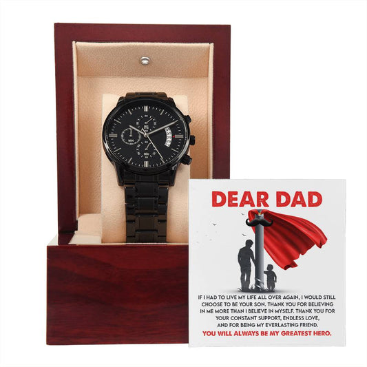 Dad - My Greatest Hero Chronograph Watch