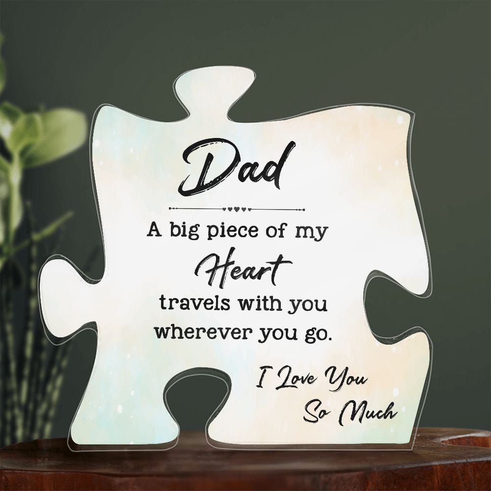 Dad Puzzle Piece - Dazora Jewels  - Dazora Jewels 