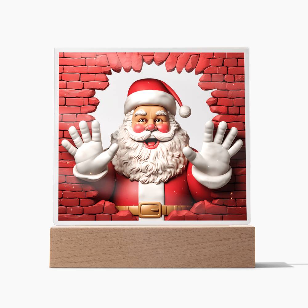 Christmas Santa Claus 3D Acrylic - Dazora Jewels  - Dazora Jewels 