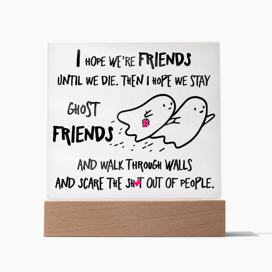 Halloween Ghost Friends Acrylic Plaque - Dazora Jewels  - Dazora Jewels 