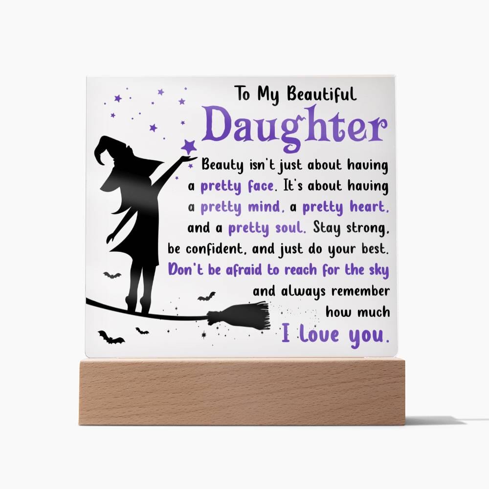 Pretty Soul Daughter Acrylic Plaque - Dazora Jewels  - Dazora Jewels 