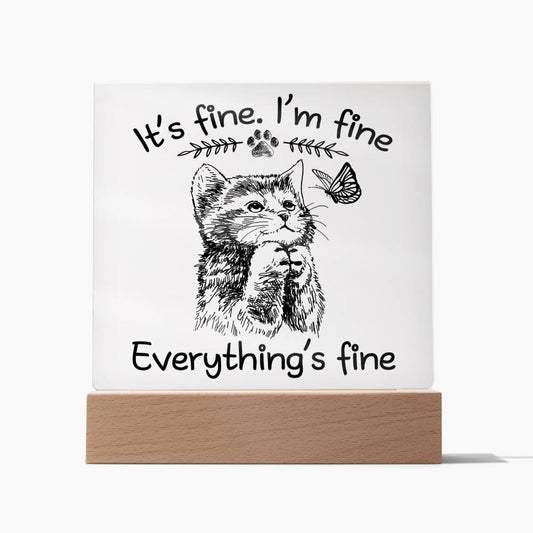 Everything's Fine-Acrylic - Dazora Jewels  - Dazora Jewels 