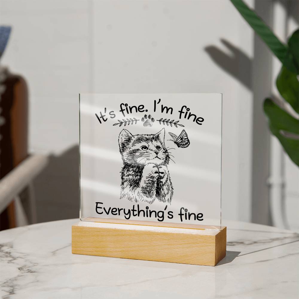 Everything's Fine-Acrylic - Dazora Jewels  - Dazora Jewels 