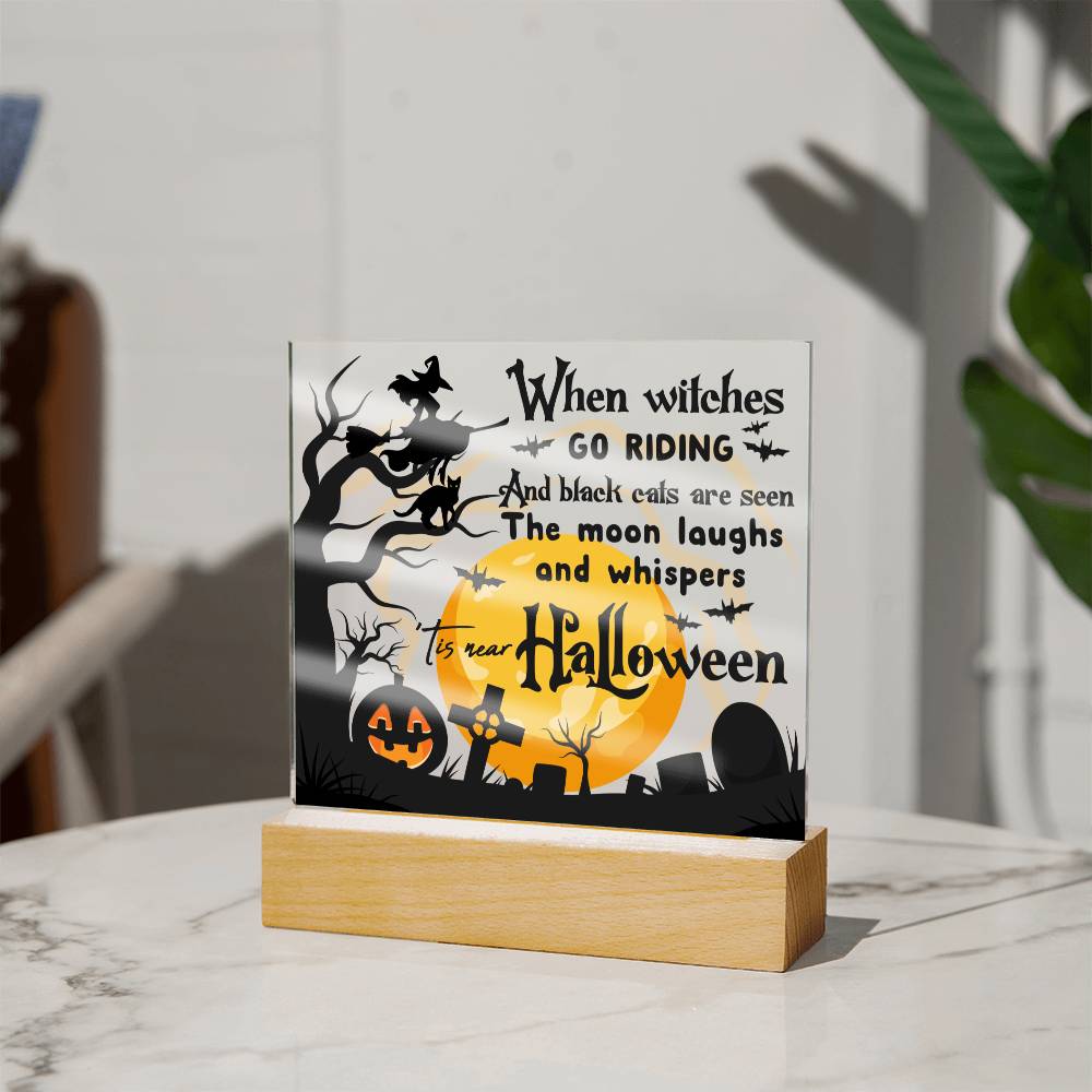 Halloween Black Cats Acrylic Plaque - Dazora Jewels  - Dazora Jewels 