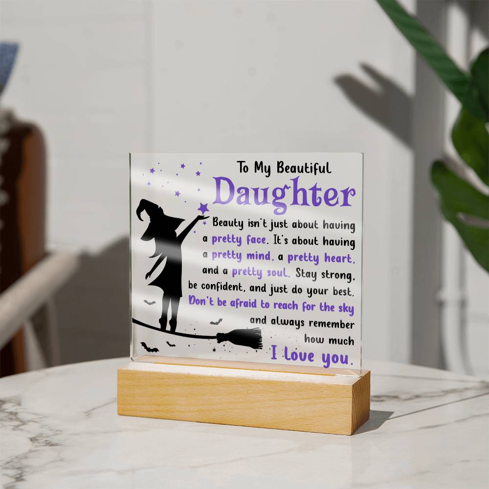 Pretty Soul Daughter Acrylic Plaque - Dazora Jewels  - Dazora Jewels 