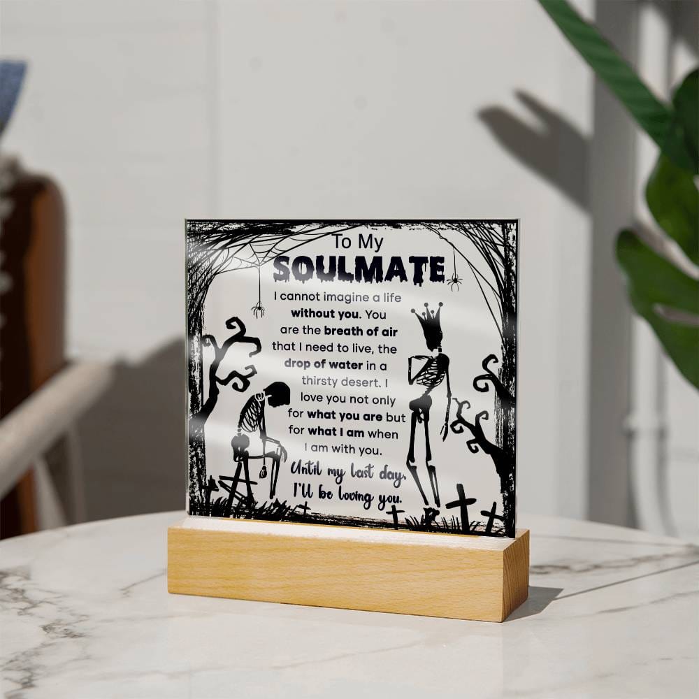 Soulmate Breath Of Air Acrylic Plaque - Dazora Jewels  - Dazora Jewels 