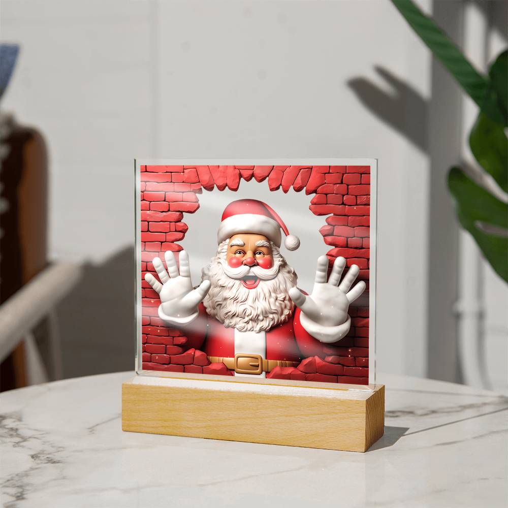 Christmas Santa Claus 3D Acrylic - Dazora Jewels  - Dazora Jewels 