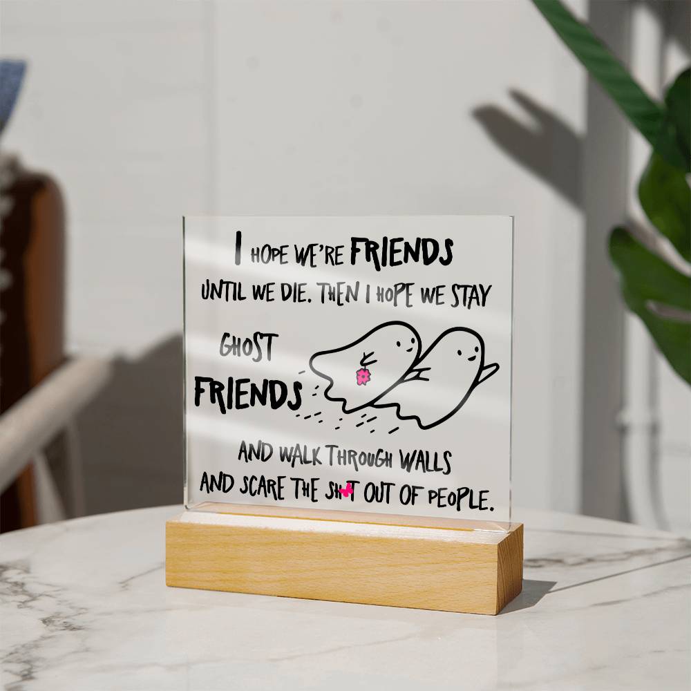 Halloween Ghost Friends Acrylic Plaque - Dazora Jewels  - Dazora Jewels 