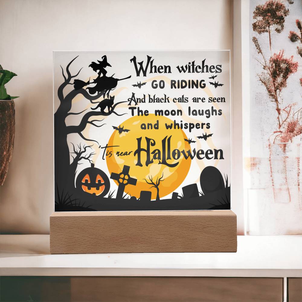 Halloween Black Cats Acrylic Plaque - Dazora Jewels  - Dazora Jewels 