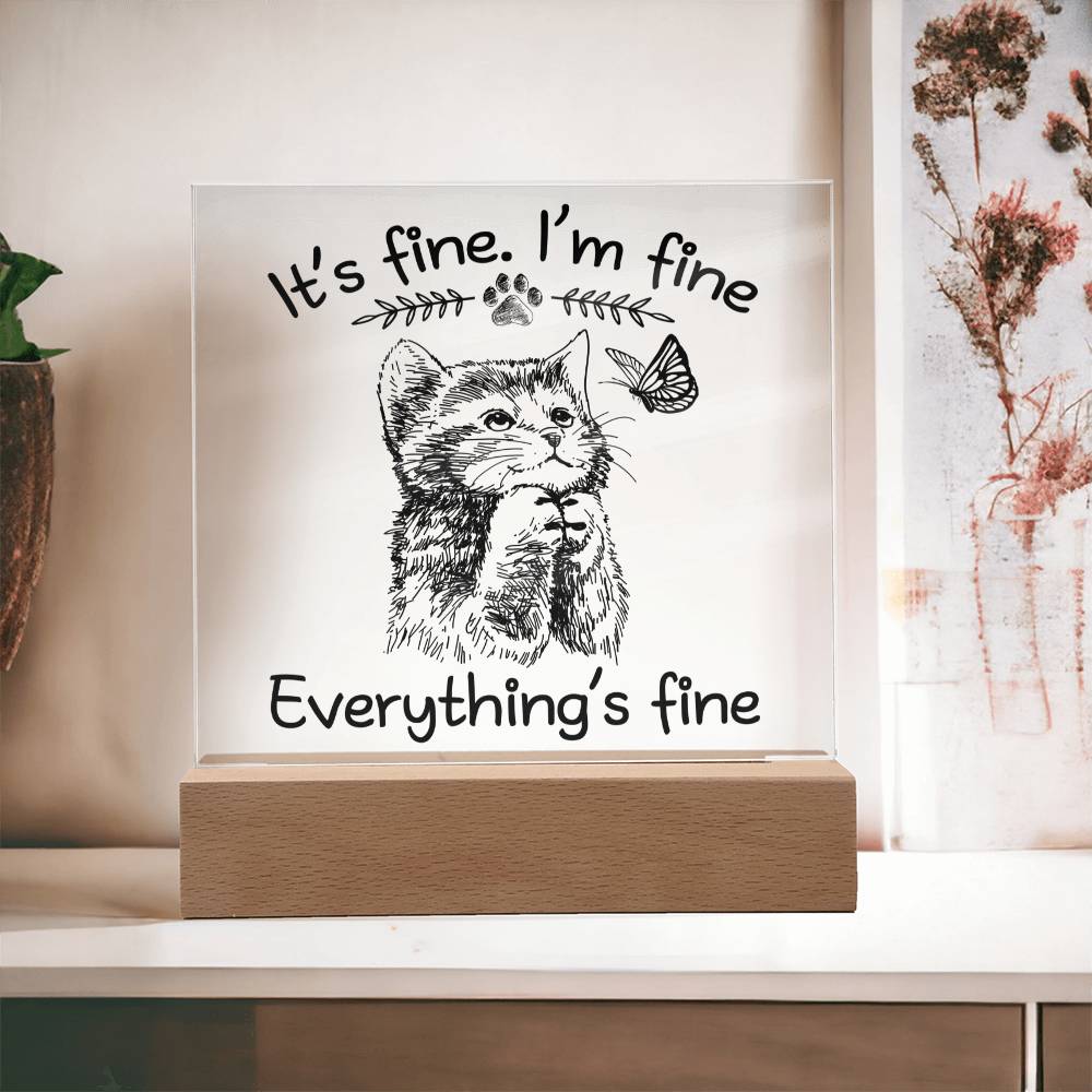 Everything's Fine-Acrylic - Dazora Jewels  - Dazora Jewels 