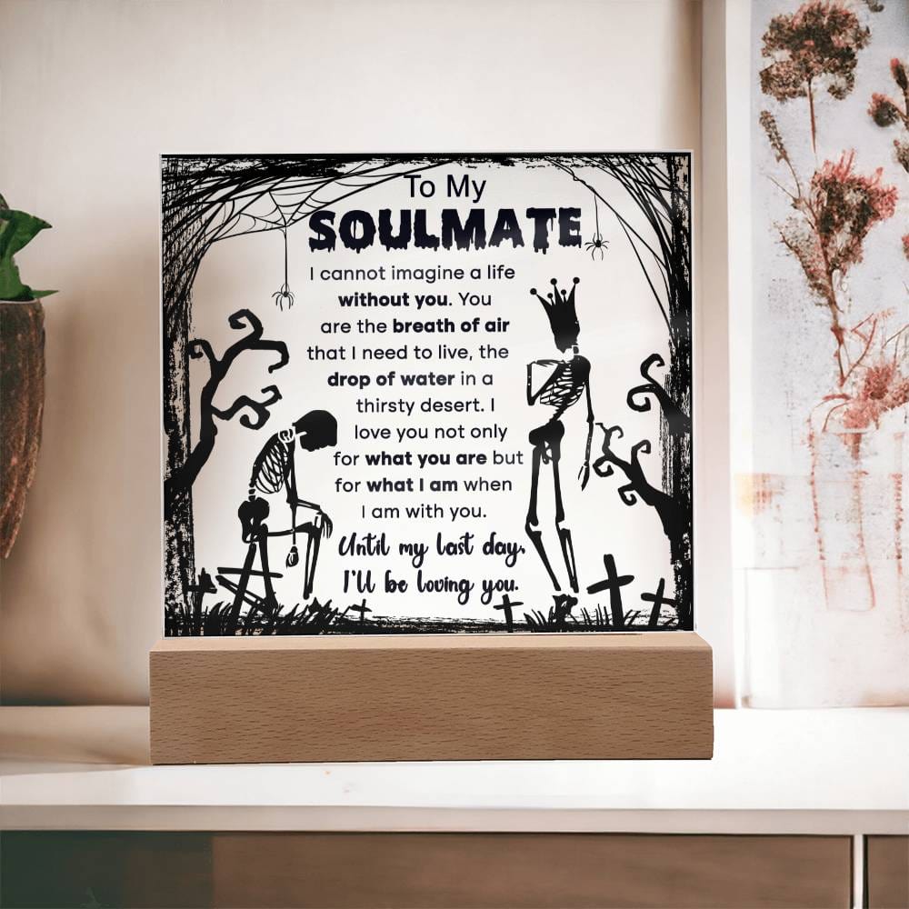 Soulmate Breath Of Air Acrylic Plaque - Dazora Jewels  - Dazora Jewels 