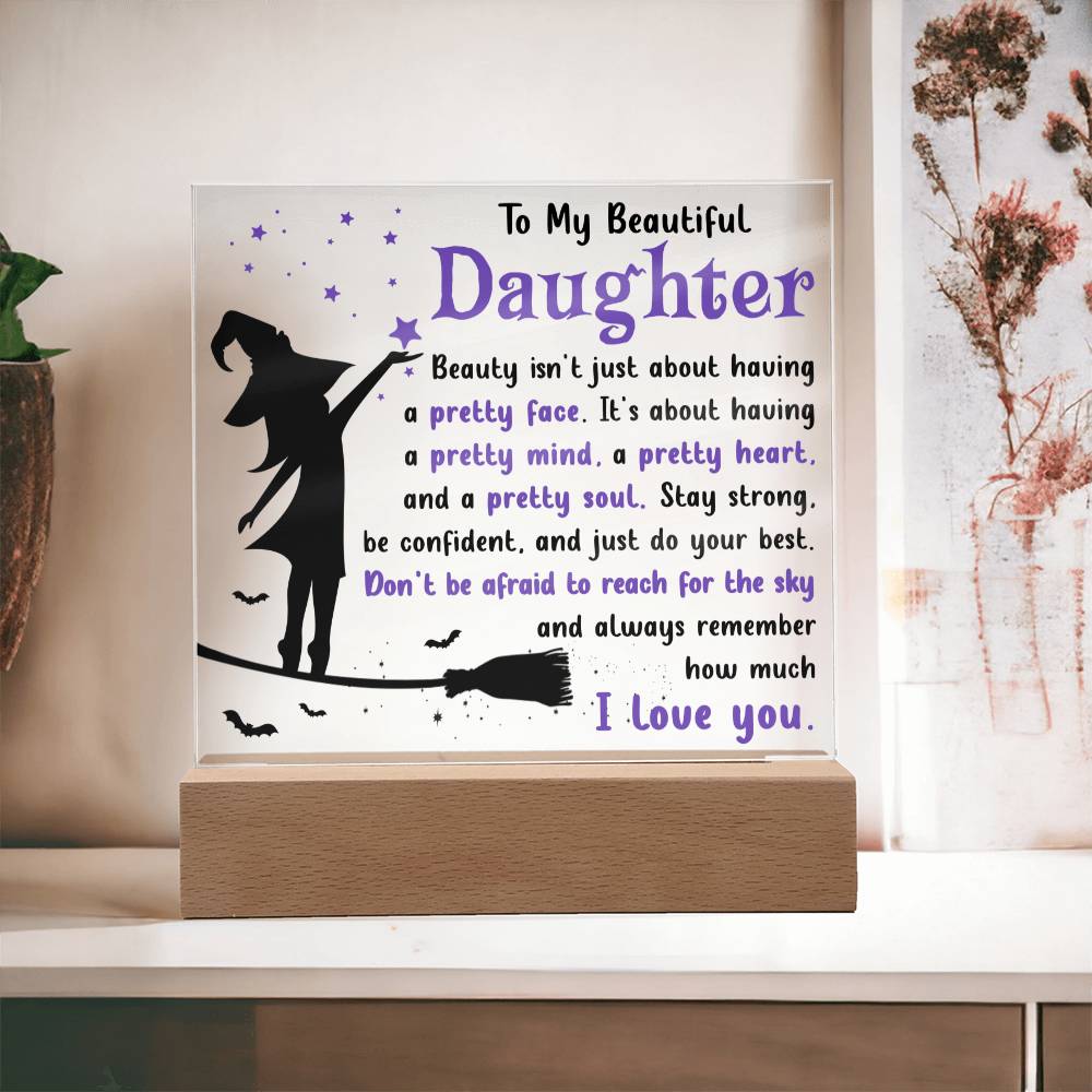 Pretty Soul Daughter Acrylic Plaque - Dazora Jewels  - Dazora Jewels 