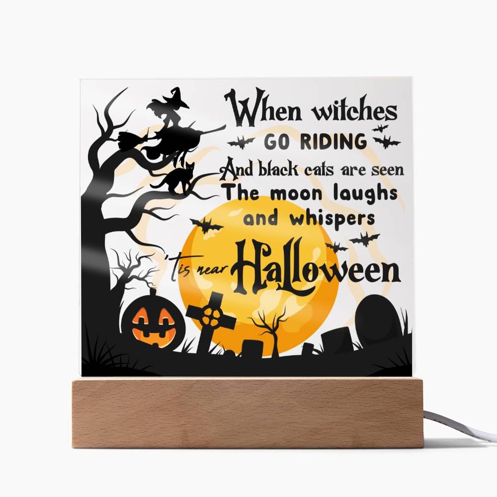 Halloween Black Cats Acrylic Plaque - Dazora Jewels  - Dazora Jewels 