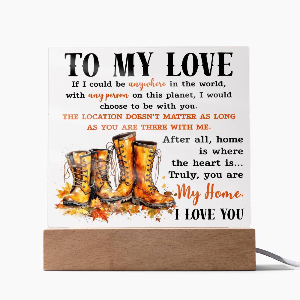 My Love, My Home Acrylic - Dazora Jewels  - Dazora Jewels 