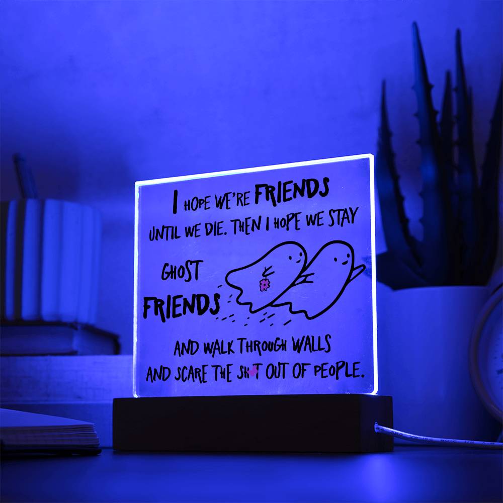 Halloween Ghost Friends Acrylic Plaque - Dazora Jewels  - Dazora Jewels 