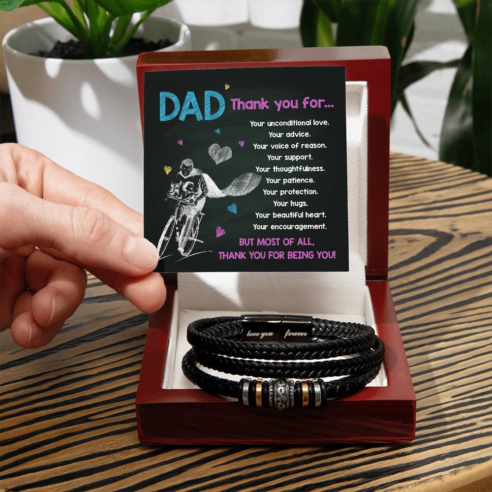 Dad - Thank You For-Bracelet